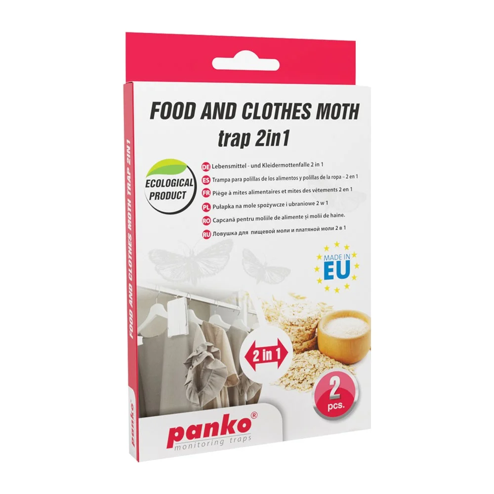 Monitorovací lepiaci domček 2v1 na potravinové a šatové mole